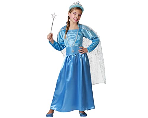 Atosa disfraz princesa azul niña infantil mágica 7 a 9 años
