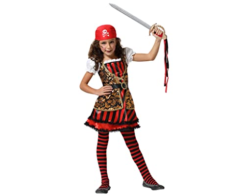 Atosa disfraz pirata niña infantil vestido 7 a 9 años